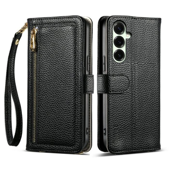 ESEBLE - ESEBLE Mobilfodral för Samsung Galaxy S26 Plus Konstläder med spegel - Svart
