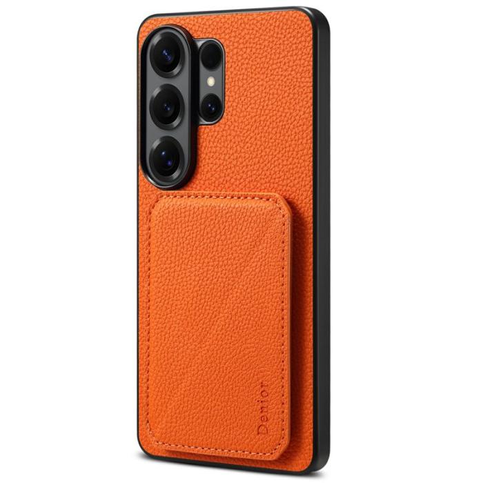 DENIOR - DENIOR Mobilskal för Samsung Galaxy S26 Ultra Magnetiskt Konstläder - Orange