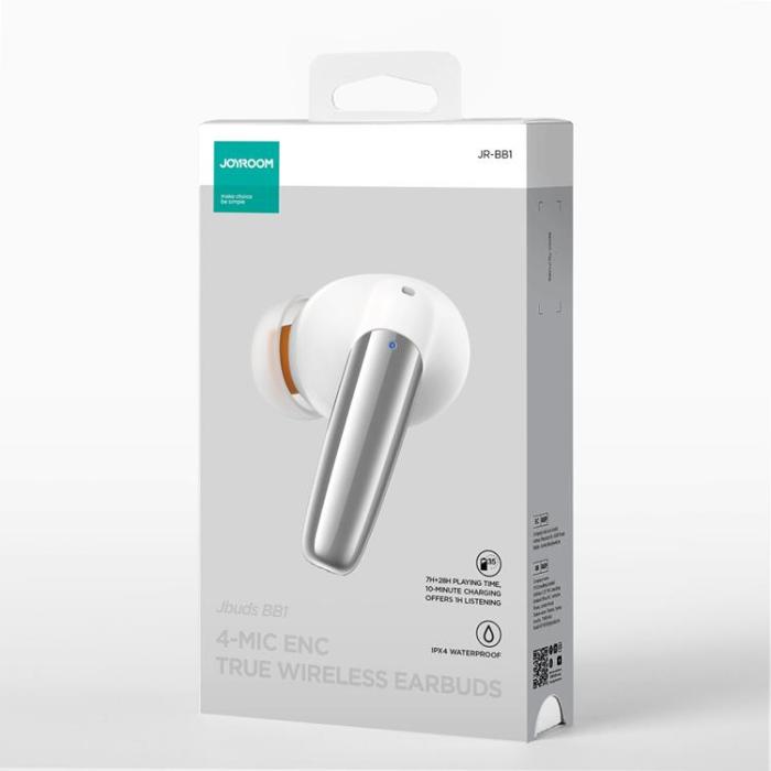 Joyroom - Joyroom TWS Trådlösa In-Ear Hörlurar Jbuds - Vit