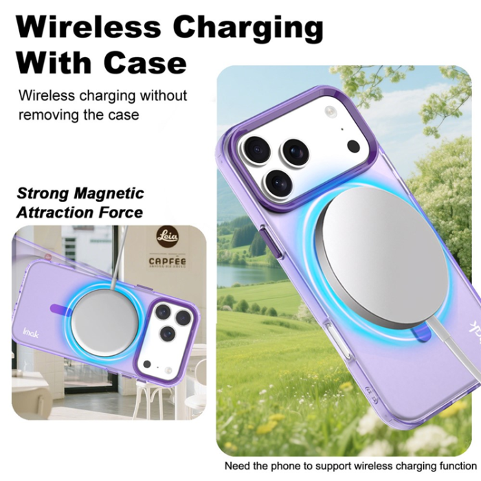 Imak - IMAK iPhone 17 Pro Mobilskal MagSafe Anti Drop - Lila