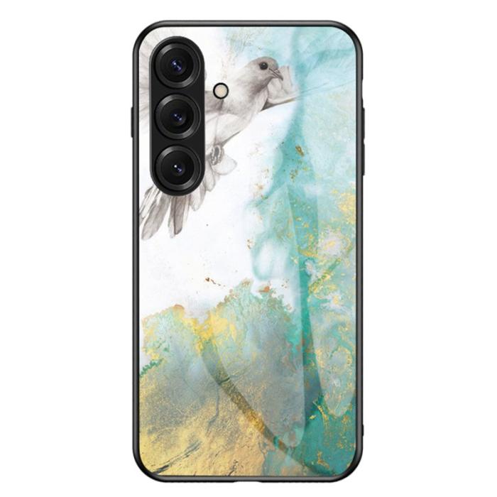 OEM - Mobilskal för Samsung Galaxy S26 Plus Marmor mönster Tempererat glas Plast