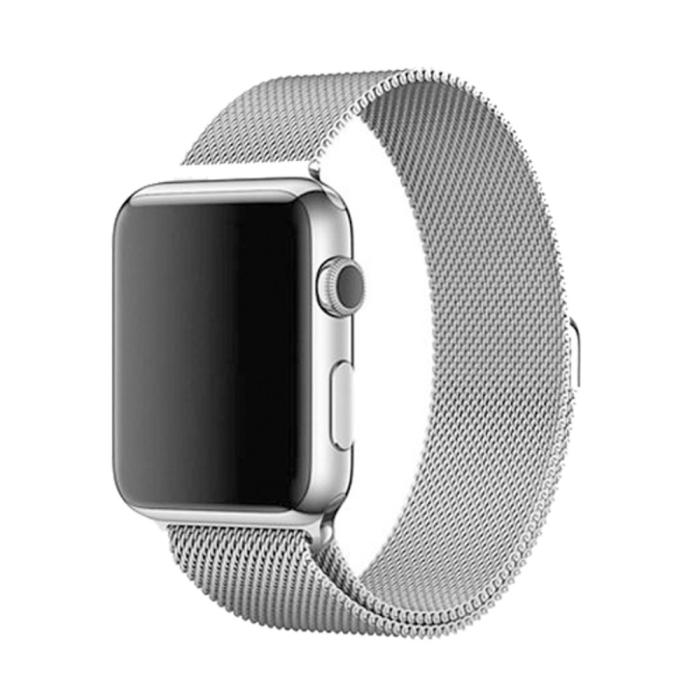 UTGATT1 - Metallarmband kompatibelt med Apple Watch 4/5/6/7/SE 42/44mm Silver