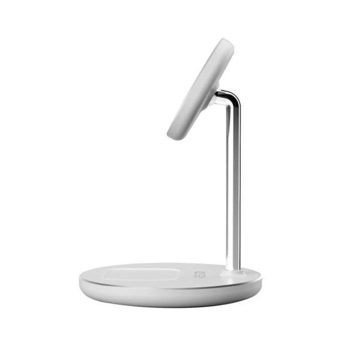 Tech-Protect - Tech-Protect 2-in-1 Trådlös Laddare Magsafe Magnetic 15W - Vit