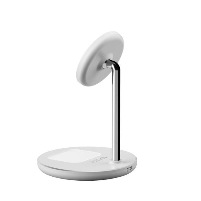 Tech-Protect - Tech-Protect 2-in-1 Trådlös Laddare Magsafe Magnetic 15W - Vit