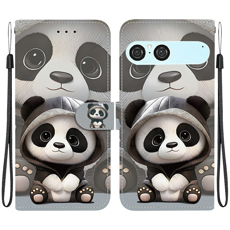 Sony Xperia 10 VII Plånboksfodral Pattern Printing - Panda | 2353 | AlltMobil