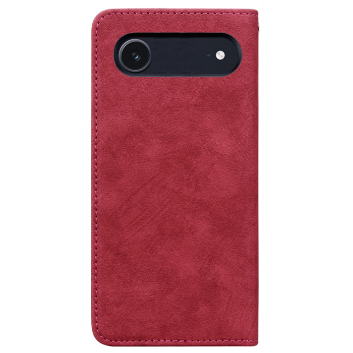 A-One Brand - iPhone Air Plånboksfodral med Rem Lines Pattern - Röd