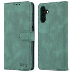 AZNS - AZNS Samsung Galaxy A13 5G Pl&aring;nboksfodral Konstl&auml;der - Gr&ouml;n
