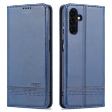 AZNS - AZNS Samsung Galaxy A13 Pl&aring;nboksfodral i Konstl&auml;der - Bl&aring;