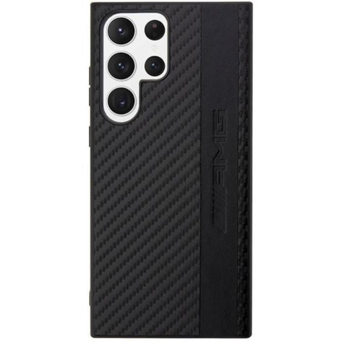 Mercedes - AMG Galaxy S23 Ultra Skal Carbon Stripe & Embossed - Svart