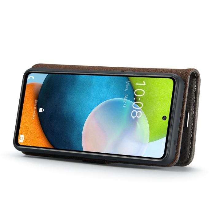 DG.MING - DG.MING Galaxy A53 5G Plånboksfodral i Äkta läder - Grå