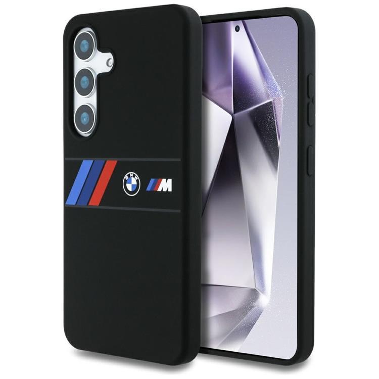 BMW Galaxy S25 Mobilskal MagSafe Middle Tricolor Stripes - Svart | 2353 | AlltMobil