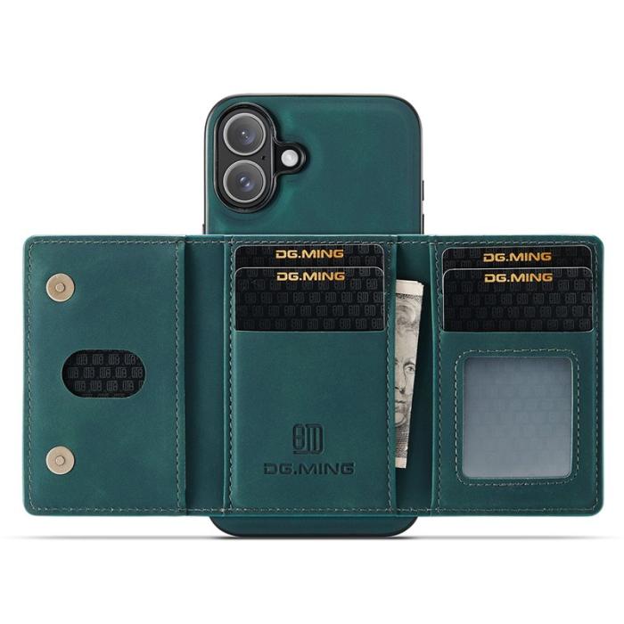 DG.MING - DG.MING M2 Series Mobilskal till iPhone 17 PU + PC + TPU - Grön