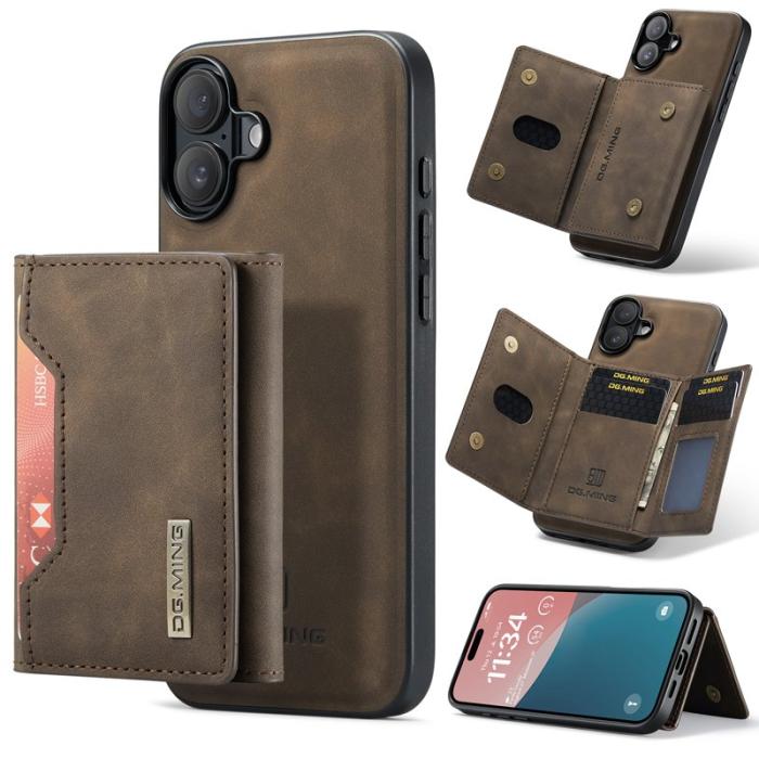 DG.MING - DG.MING M2 Series Mobilskal till iPhone 17 PU + PC + TPU - Brun