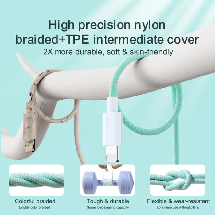 Joyroom - Joyroom USB-A till Lightning kabel 2m - Grön