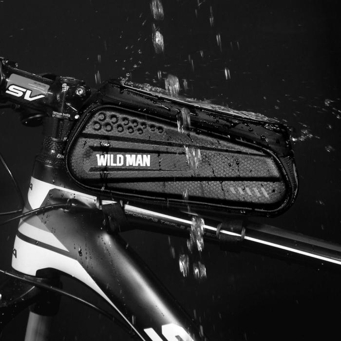 WildMan - WILDMAN Cykelhållare Frontbalkväska med Pekskärm ES3 1L 4