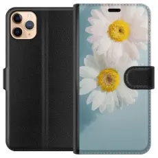 Gustaf - Pl&aring;nboksfodral till Apple iPhone 11 Pro Max med Sommarblommor