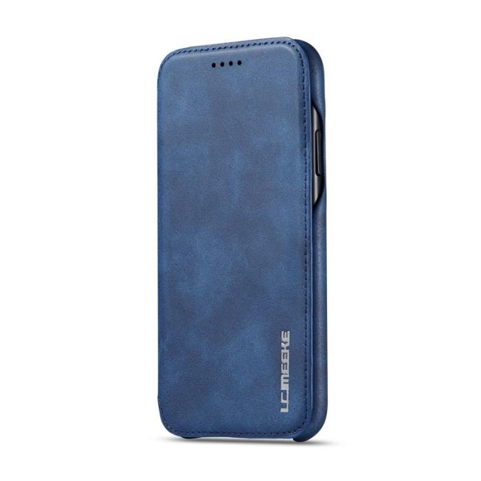 LC.imeeke - LC.IMEEKE Mobilskal till iPhone 11 Retro Stil Äkta Läder - Blå