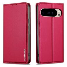 LC.imeeke - LC.IMEEKE L1 Series f&ouml;r Google Pixel 9 Pro Pl&aring;nboksfodral Konstl&auml;der - R&ouml;d