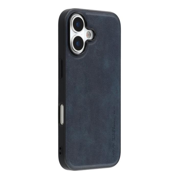 X-Level - X-LEVEL Bojue-3 Mobilskal till iPhone 17 Läderbelagt PC+TPU Blå