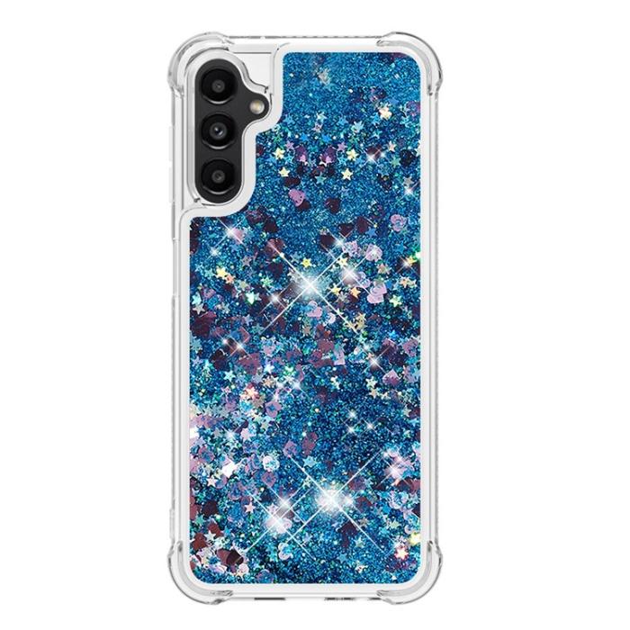 A-One Brand - Galaxy A14 5G/4G Mobilskal YB Quicksand Glitter TPU - Blå