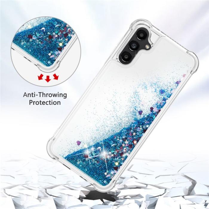 A-One Brand - Galaxy A14 5G/4G Mobilskal YB Quicksand Glitter TPU - Blå