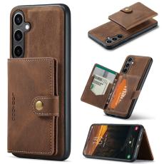 JEEHOOD - JEEHOOD Samsung Galaxy S24 Fodral Konstl&auml;der Plast Retro - Brun
