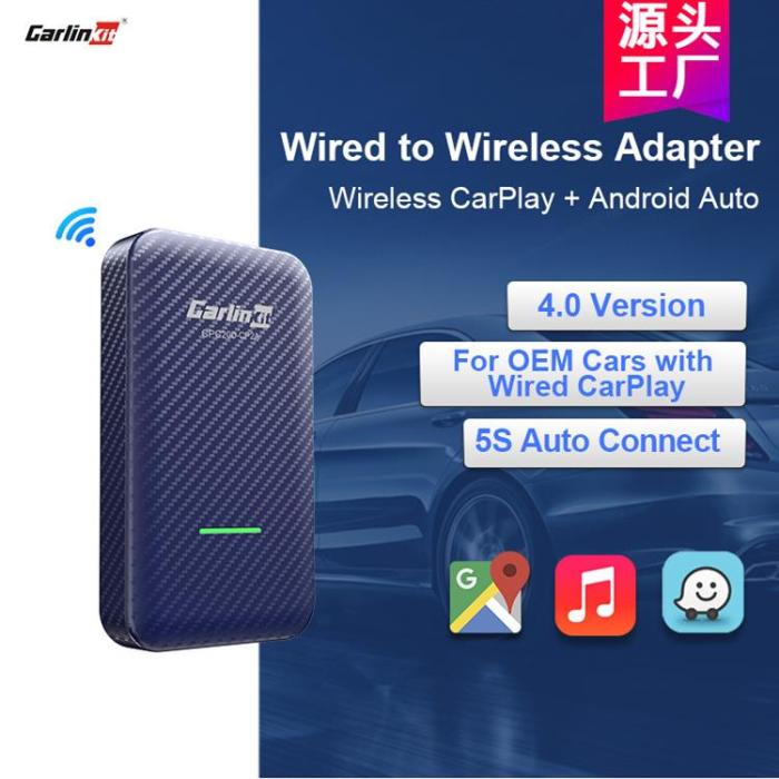 Carlinkit - Carlinkit 4.0 CPC200-CP2A Trådlös CarPlay/Android Auto Adapter