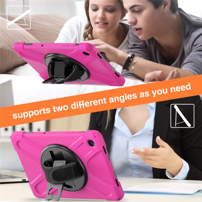 A-One Brand - Galaxy Tab A9 Plus Mobilskal Silikon Rotary Kickstand