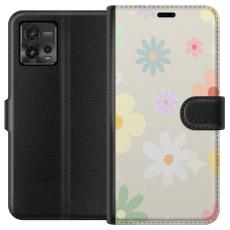 iSecrets - Plånboksfodral till Motorola Moto G72 med fejdande blommor