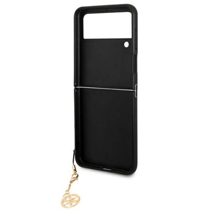 UTGATT5 - Guess Galaxy Z Flip 4 Skal Charms Collection - Brun