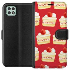 iSecrets - Plånboksfodral till Samsung Galaxy A22 5G med Tårta