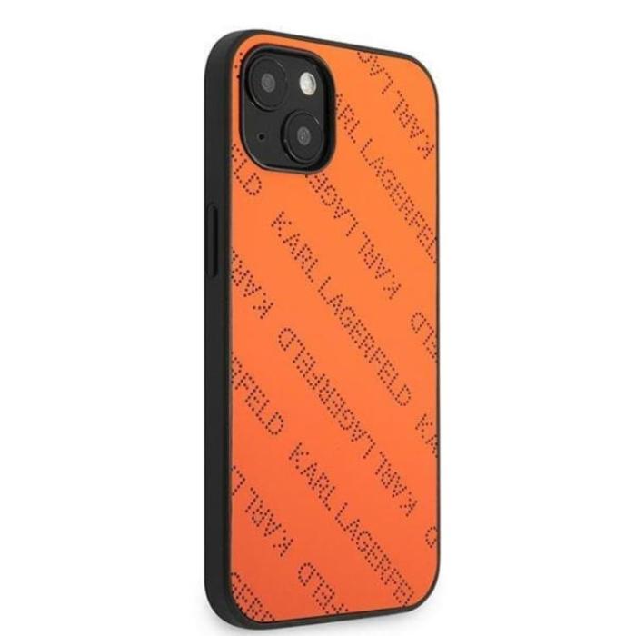 KARL LAGERFELD - Karl Lagerfeld iPhone 13 mini Skal Perforated Allover - Orange