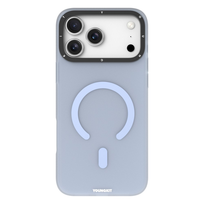 YOUNGKIT - YOUNGKIT iPhone 17 Pro Mobilskal MagSafe PET TPU - Babyblå