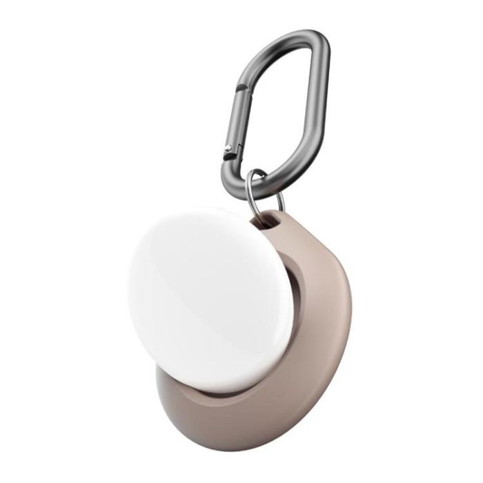 KeyBudz - Keybudz 2-Pack Secure Dock För AirTag - Sandbeige