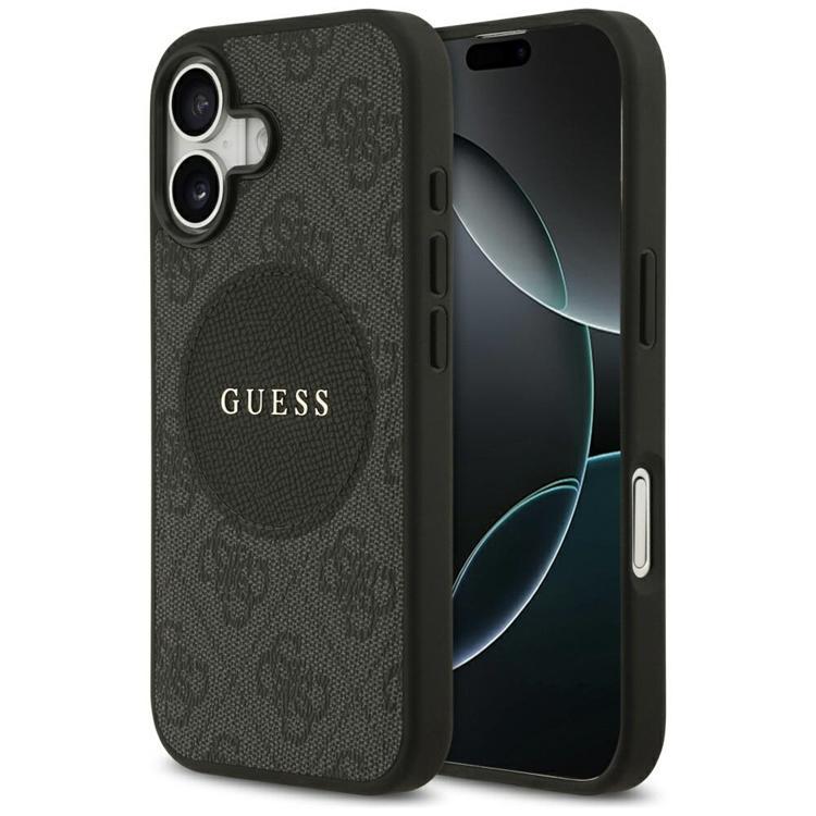 Guess Mobilskal till iPhone 17 MagSafe 4G Circle Classic Logo - Svart | 2353 | AlltMobil