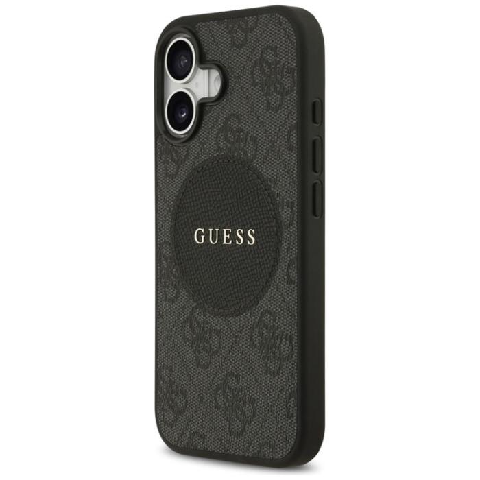 Guess - Guess iPhone 17 Mobilskal MagSafe 4G Circle Classic Logo - Svart