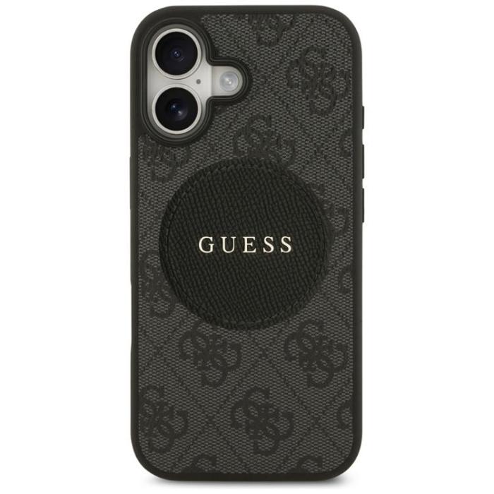 Guess - Guess iPhone 17 Mobilskal MagSafe 4G Circle Classic Logo - Svart