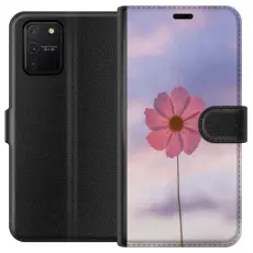 Gustaf - Pl&aring;nboksfodral till Samsung Galaxy S10 Lite med Rosa blomma