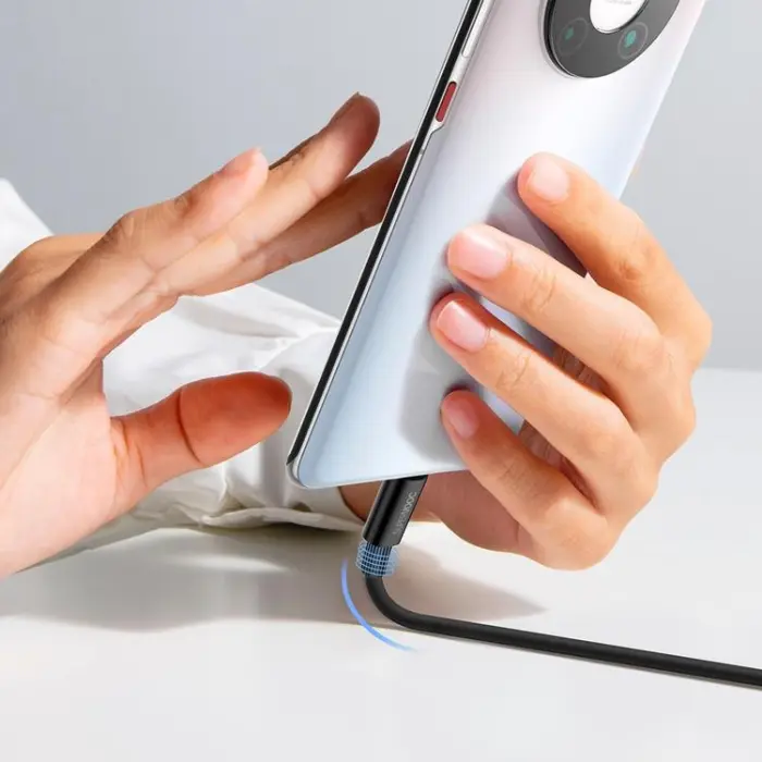 BASEUS - Baseus Superior SUPERVOOC USB-C till USB-A kabel 65W 1m - Svart
