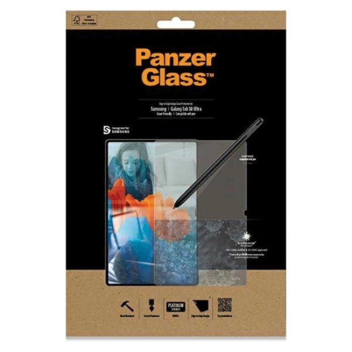 PanzerGlass - PanzerGlass Galaxy Tab S8 Ultra Härdat glas Skärmskydd E2E Super Plus