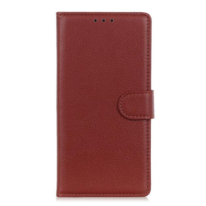 OEM - Samsung Galaxy S26 Ultra Fodral PU Läder Litchi Textur - Brun
