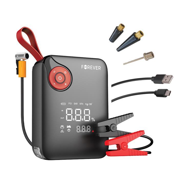 Forever 4in1 Starthjälp 26.64Wh - Svart/Röd | 505295 | AlltMobil