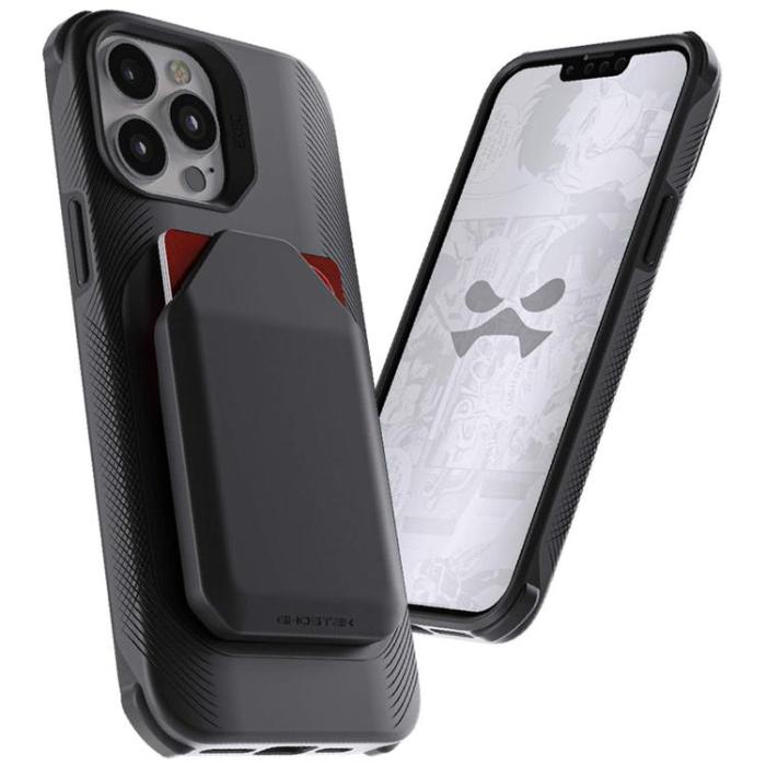 UTGATT1 - Ghostek EXEC MagSafe Korthållare Skal iPhone 13 Pro - Svart