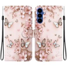 OEM - Samsung Galaxy S26 / S26 Pro Pl&aring;nboksfodral Konstl&auml;der St&auml;ll - Rosa Fj&auml;ril
