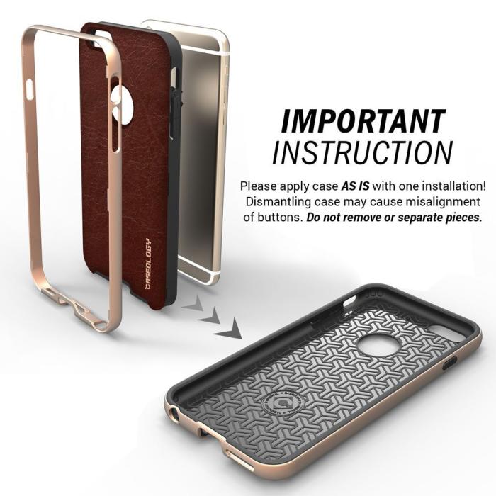 Caseology - Caseology Bumper Frame Skal till Apple iPhone 6(S) Plus- Brun