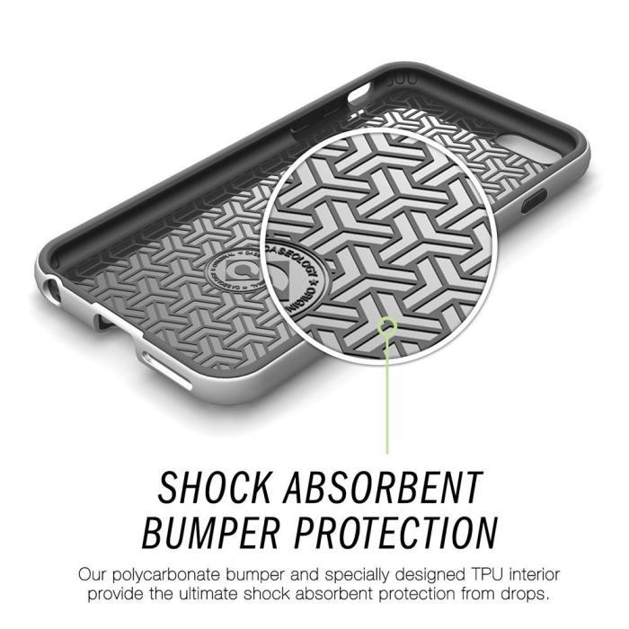 Caseology - Caseology Bumper Frame Skal till Apple iPhone 6(S) Plus - Mesh Silver