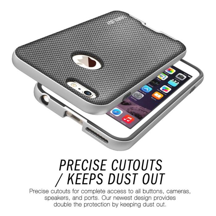 Caseology - Caseology Bumper Frame Skal till Apple iPhone 6(S) Plus - Mesh Silver