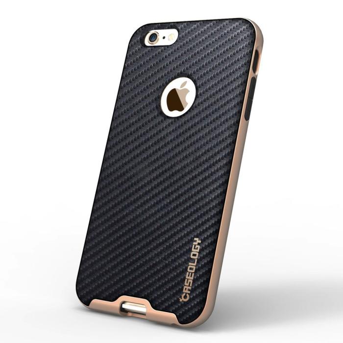 Caseology - Caseology Bumper Frame Skal till Apple iPhone 6(S) Plus - Carbon Svart