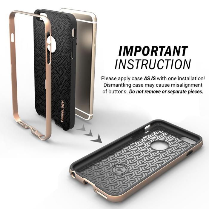 OEM - Caseology Bumper Frame Skal till Apple iPhone 6(S) Plus- Svart