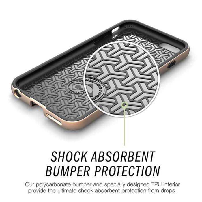 Caseology - Caseology Bumper Frame Skal till Apple iPhone 6(S) Plus - Guld